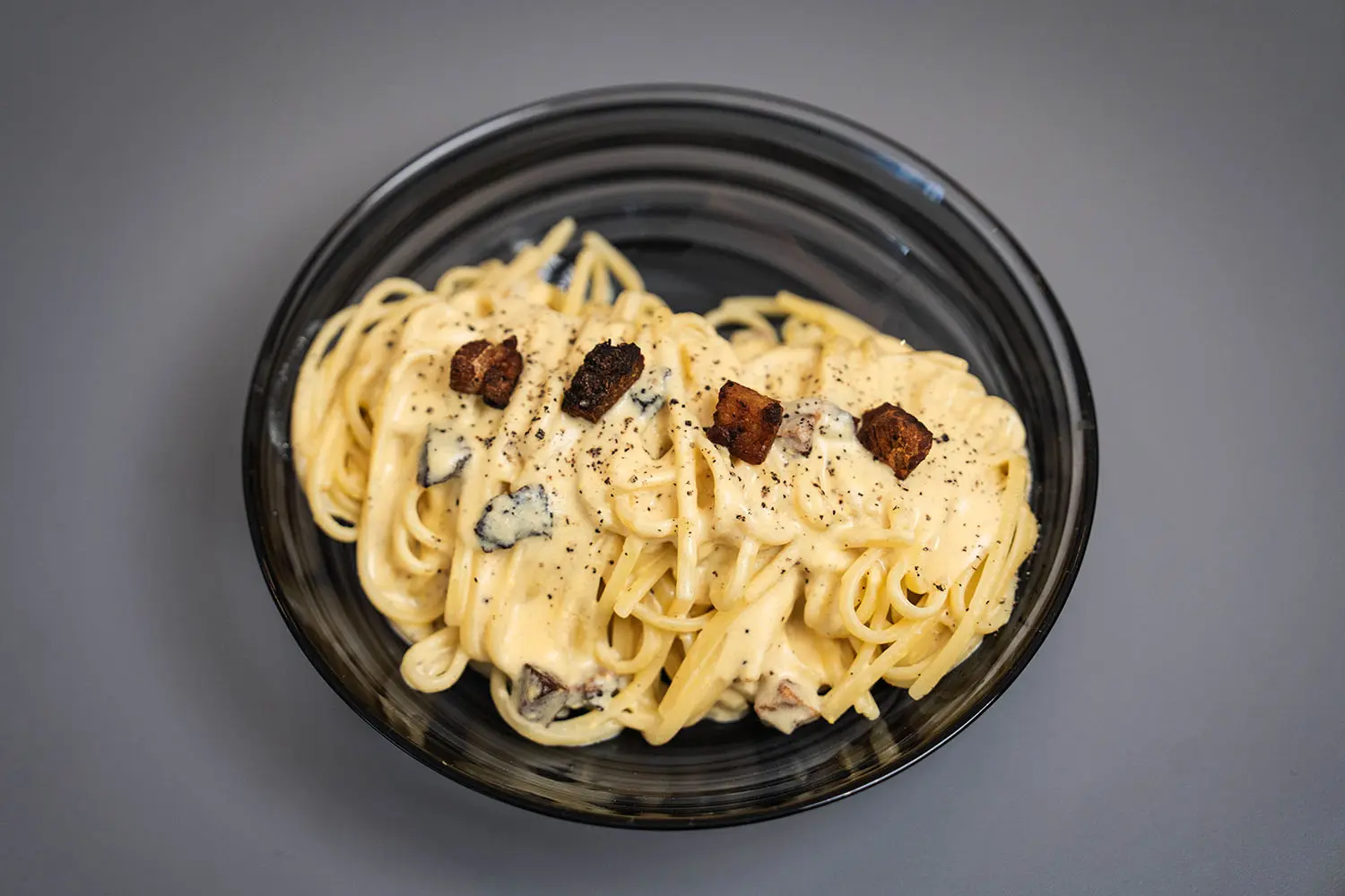 Feine italienische Spaghetti Carbonara